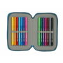 Safta Plumier Blackfit8 Egeo Doble Cremallera Azul