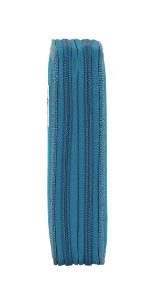 Blackfit8 28 pcs Plumier Doble Pequeño Egeo Azul 600D Poliéster