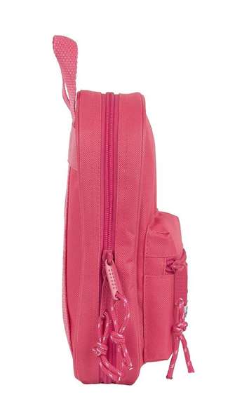 Safta Blackfit8 Plumier Mochila C/4 Port. Llenos Fresa