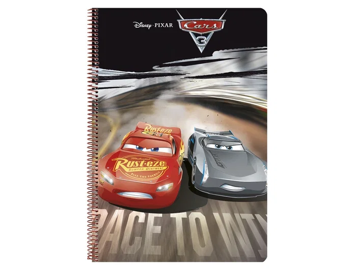 Safta Cuaderno Espiral Cars 3 Folio 80 H Tapas Duras Safta Cuaderno Espiral Cars 3 Folio 80 H Tapas Duras