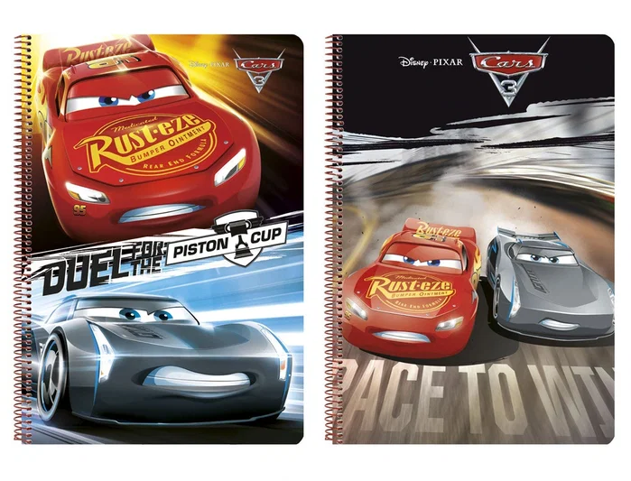 Safta Cuaderno Espiral Cars 3 Folio 80 H Tapas Duras Safta Cuaderno Espiral Cars 3 Folio 80 H Tapas Duras