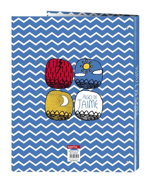 Safta Carpeta Algo de Jaime Ocean Folio Cartón Forrado 4 Anillas 25 mm