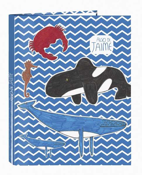 Safta Carpeta Algo de Jaime Ocean Folio Cartón Forrado 4 Anillas 25 mm