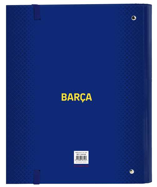 Carpeta de anillas F.C. Barcelona 512029666 Granate Azul marino (27 x 32 x 3.5 cm)