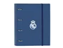 Carpeta Safta 4 Anillas Din A4 Con Recambio 100 Hojas Real Madrid Corporativa