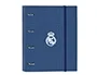 Carpeta Safta 4 Anillas Din A4 Con Recambio 100 Hojas Real Madrid Corporativa