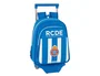 Safta Cartera escolar con carro R.c.d. español Blanco y azul