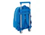 Safta Cartera escolar con carro R.c.d. español Blanco y azul