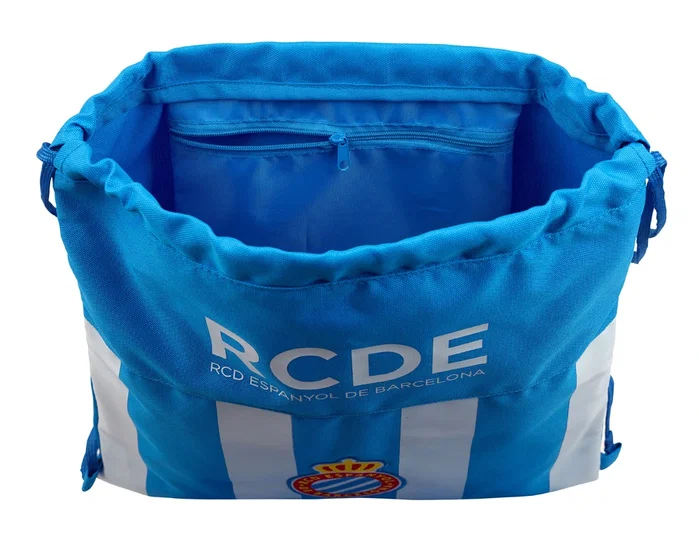 Safta Saco Plano RCD Espanyol Blanco y Azul 35x40 cm