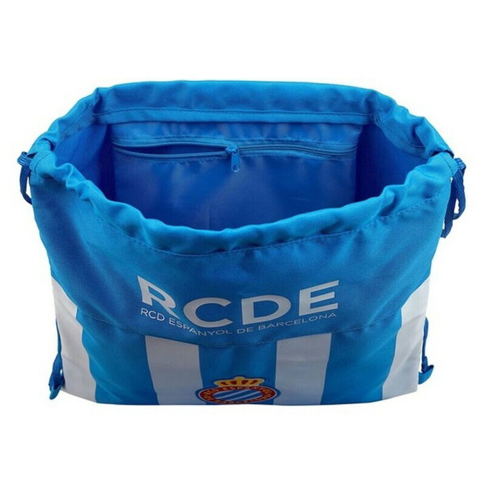 Safta Saco Plano RCD Espanyol Blanco y Azul 35x40 cm