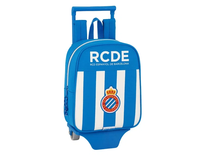 Safta Mochila de Guardería con Ruedas R.C.D. Español Blanco y Azul