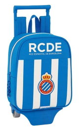 Safta Mochila de Guardería con Ruedas R.C.D. Español Blanco y Azul