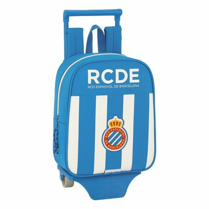Safta Mochila de Guardería con Ruedas R.C.D. Español Blanco y Azul