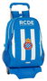 Safta Mochila 665+carro 905 Rcd Espanyol 32x44x16 cm Blanco y Azul