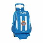 Safta Cartera Escolar con Carro R.C.D. Español Blanco y Azul