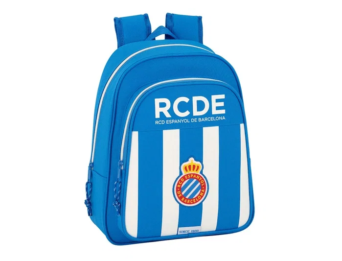 Safta Mochila Infantil Adaptable a Carro R.C.D. Español Blanco y Azul