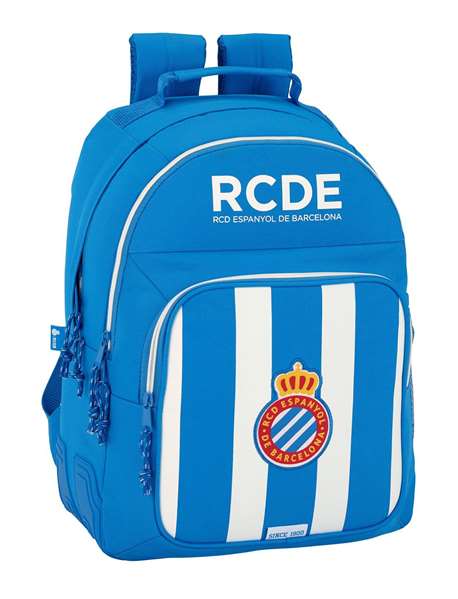 Safta Mochila Doble Adaptable a Carro RCD Espanyol 32x42x15 cm