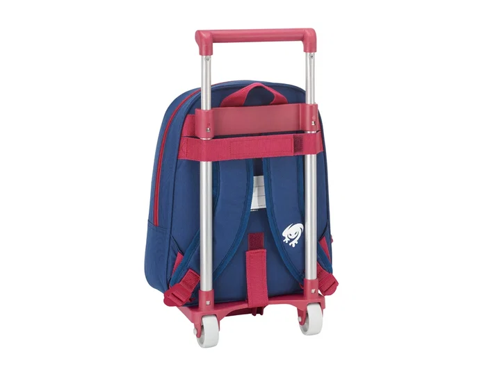 Safta Cartera Escolar con Carro Levante Azul y Grande