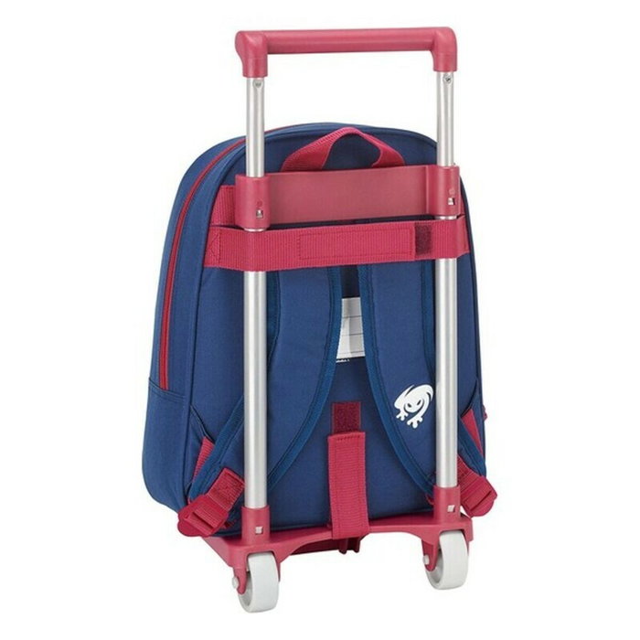 Safta Cartera Escolar con Carro Levante Azul y Grande