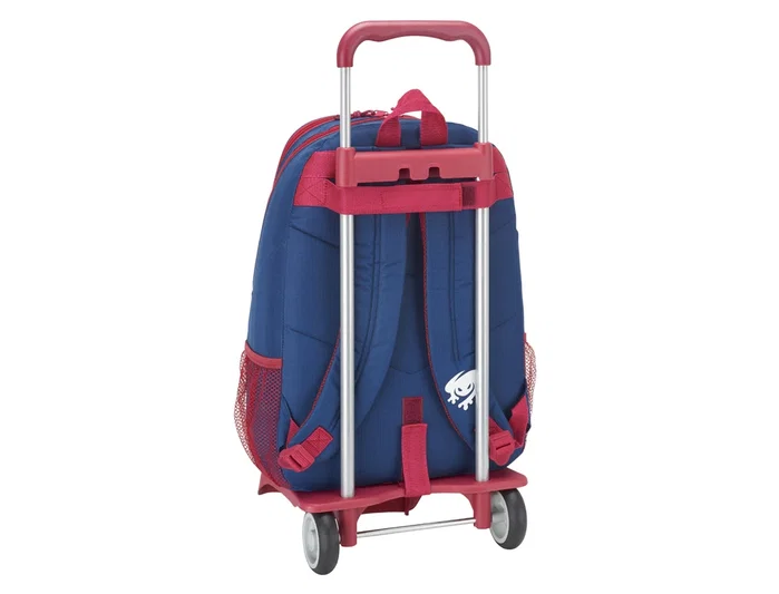 Safta Cartera Escolar con Carro Levante u.d. Azul y Granate