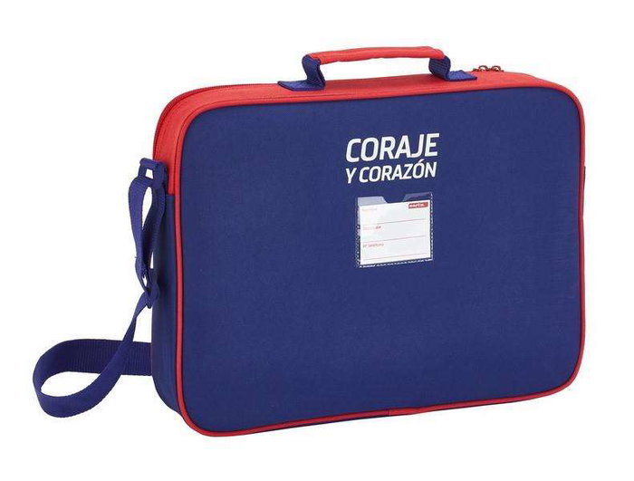 Cartera Escolar Atlético Madrid Rojo Azul Blanco (38 x 28 x 6 cm)