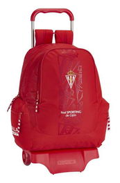 Mochila Escolar con Ruedas 905 Real Sporting de Gijón Rojo