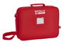 Safta Cartera Extraescolares Real Sporting 38x28x6 cm Rojo Poliester