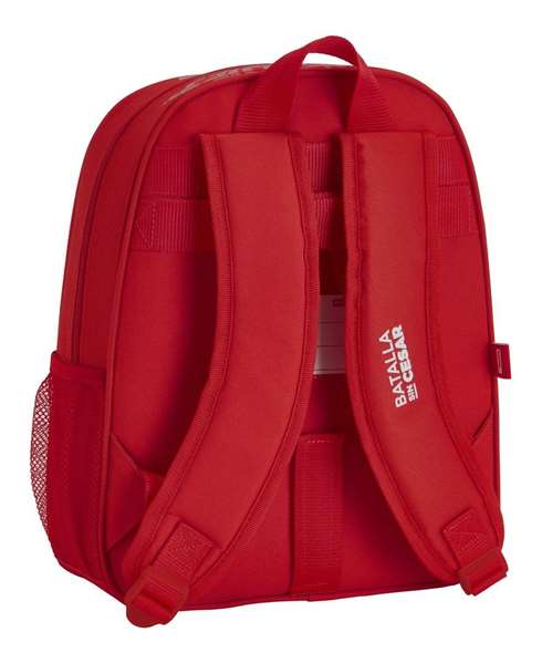 Safta Mochila Infantil Adapt.Carro Real Sporti Roja 27x33x10 cm