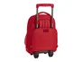 Safta Cartera Escolar con Carro Sporting de Gijón Mochila Grande con Ruedas Compact Roja