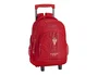 Safta Cartera Escolar con Carro Sporting de Gijón Mochila Grande con Ruedas Compact Roja