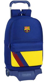 Mochila Escolar con Ruedas 905 F.C. Barcelona