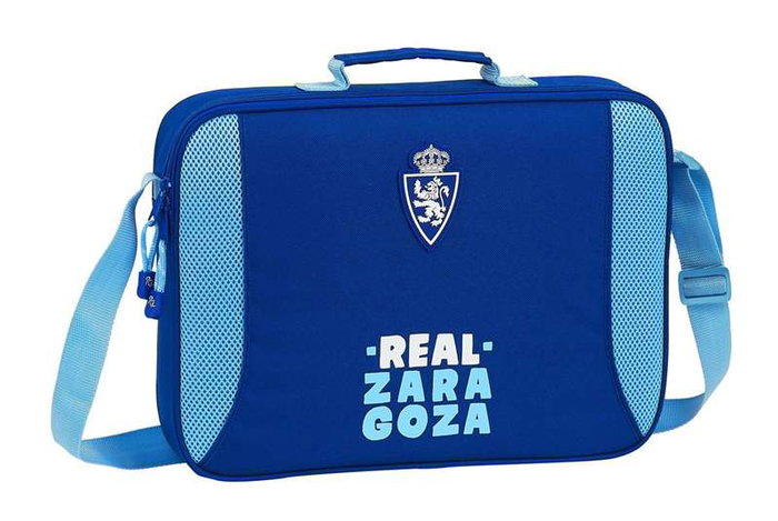 Cartera Escolar Real Zaragoza Azul Azul claro (38 x 28 x 6 cm)