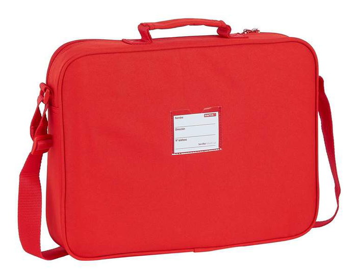 Cartera Escolar Sevilla Fútbol Club Rojo (38 x 28 x 6 cm)