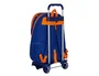 Safta Cartera escolar con carro Valencia Basket Club azul y naranja