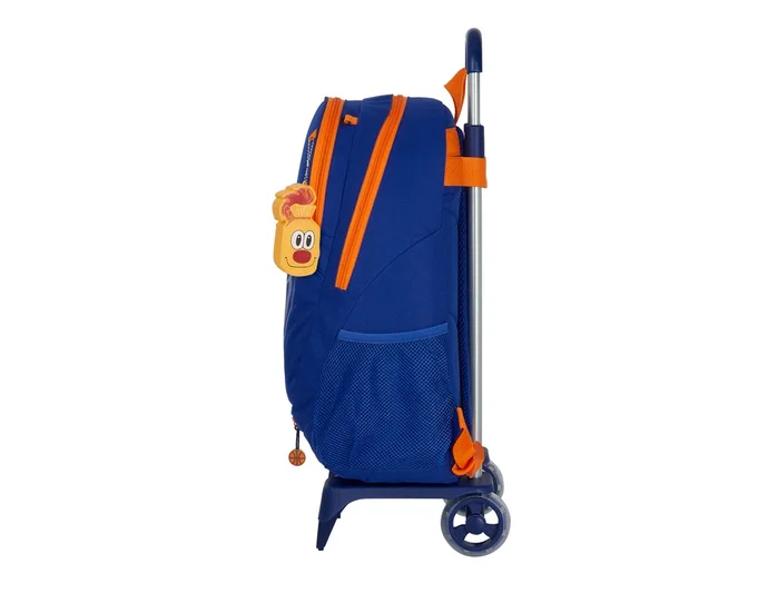 Safta Cartera escolar con carro Valencia Basket Club azul y naranja Safta Cartera escolar con carro Valencia Basket Club azul y naranja