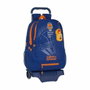 Safta Cartera escolar con carro Valencia Basket Club azul y naranja