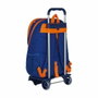 Safta Cartera escolar con carro Valencia Basket Club azul y naranja