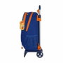 Safta Cartera escolar con carro Valencia Basket Club azul y naranja