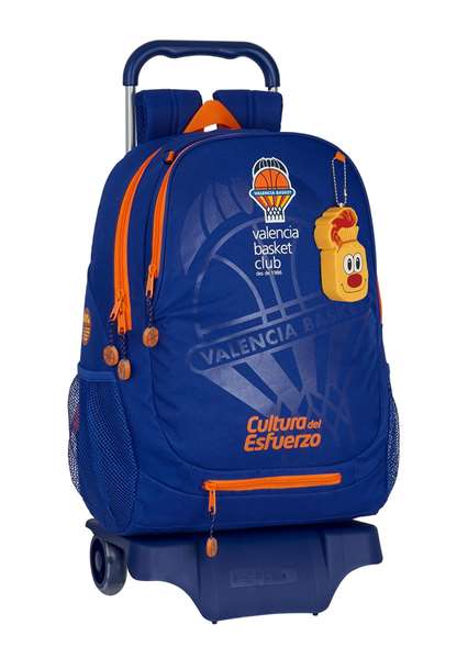Safta Mochila con Carro Valencia Basket 665+905 Color Azul y Naranja 32x44x16cm Safta Mochila con Carro Valencia Basket 665+905 Color Azul y Naranja 32x44x16cm