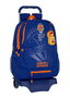 Safta Mochila con Carro Valencia Basket 665+905 Color Azul y Naranja 32x44x16cm