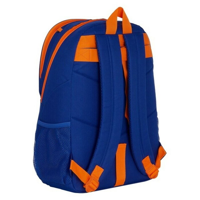Safta Mochila Valencia Basket Club Adaptable a Carro Azul y Naranja