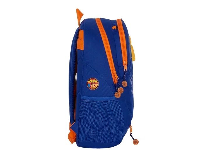 Safta Mochila Valencia Basket Club Adaptable a Carro Azul y Naranja