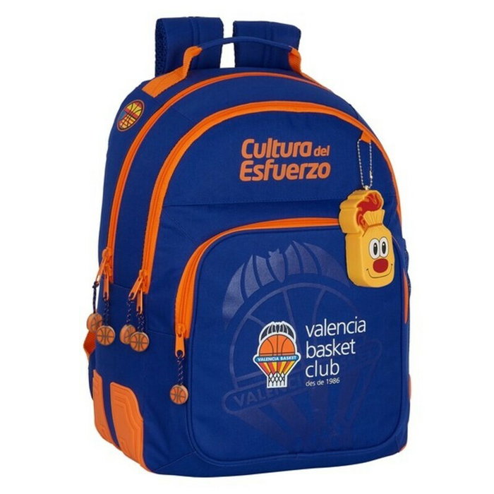Safta Mochila Dobra Adaptable a Carro Valencia Basket Club Azul y Naranja