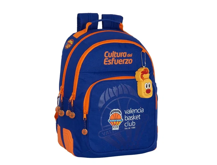 Safta Mochila Dobra Adaptable a Carro Valencia Basket Club Azul y Naranja