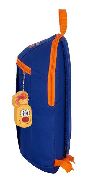 Safta Mini Mochila Valencia Basket 22x39x10cm Azul y Naranja