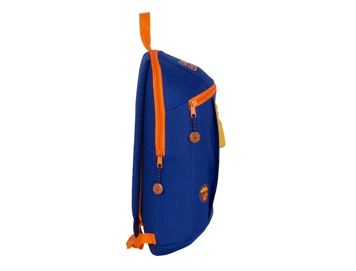 Safta Mini Mochila Valencia Basket Club Azul y Naranja