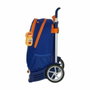 Safta Cartera escolar con carro Valencia Basket Club Azul y Naranja