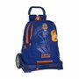 Safta Cartera escolar con carro Valencia Basket Club Azul y Naranja