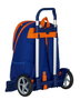 Safta Mochila con Carro Evolution Valencia Basket 665, Color Azul y Naranja, 32x44x16cm