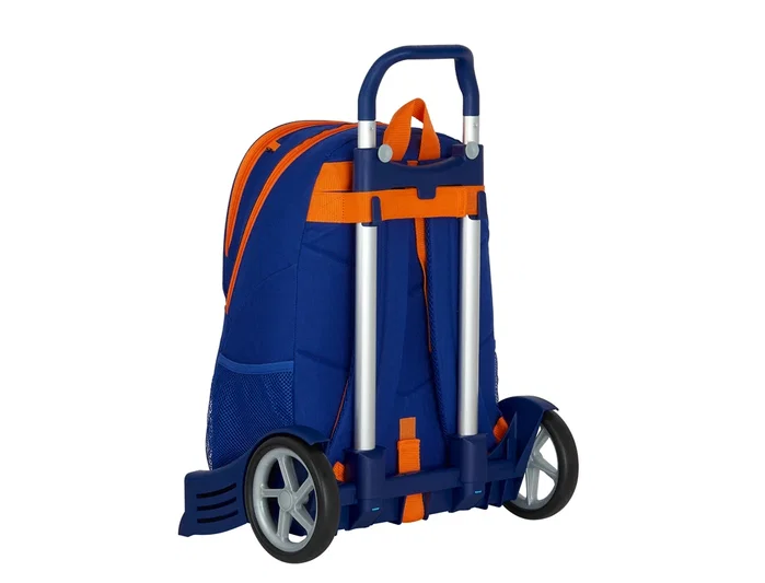 Safta Cartera escolar con carro Valencia Basket Club Azul y Naranja Safta Cartera escolar con carro Valencia Basket Club Azul y Naranja